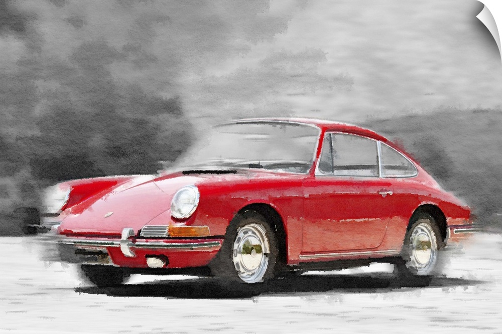 1964 Porsche 911 Watercolor