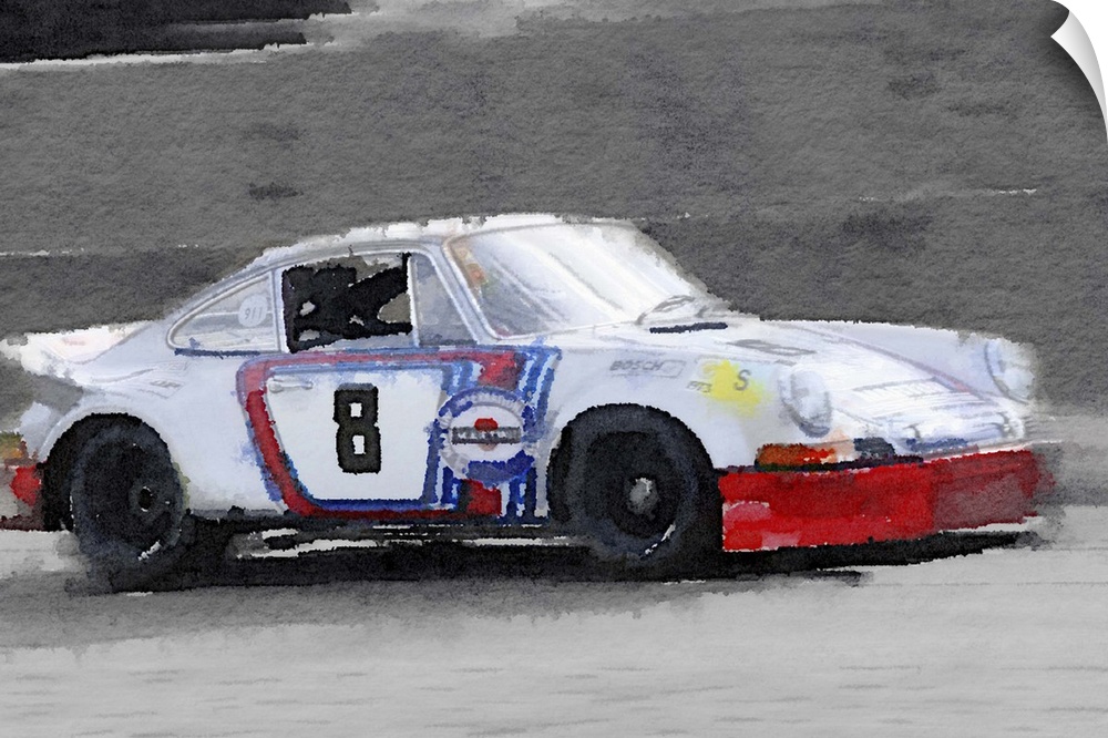 1973 Porsche 911 Watercolor