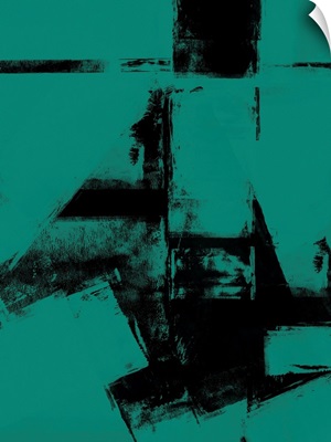 Abstract Black and Teal Study