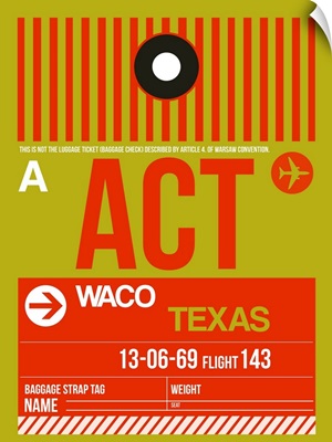 ACT Waco Luggage Tag I