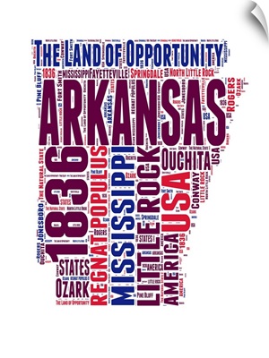 Arkansas Word Cloud Map