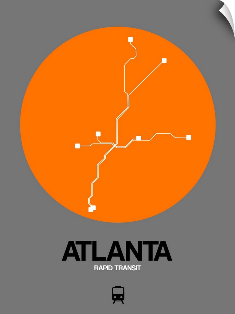 Atlanta Orange Subway Map