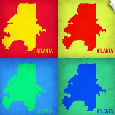 Atlanta Pop Art Map I