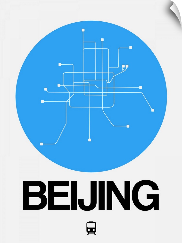 Beijing Blue Subway Map