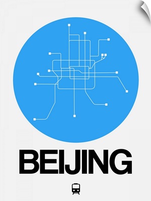 Beijing Blue Subway Map