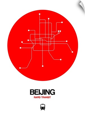 Beijing Red Subway Map