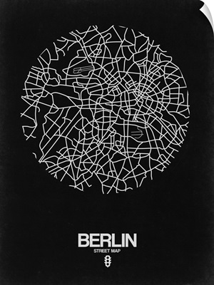 Berlin Street Map Black