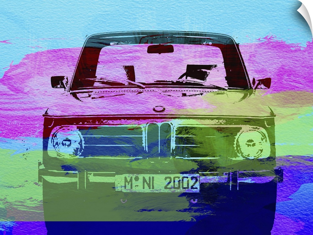 Bmw 2002 Front Watercolor I