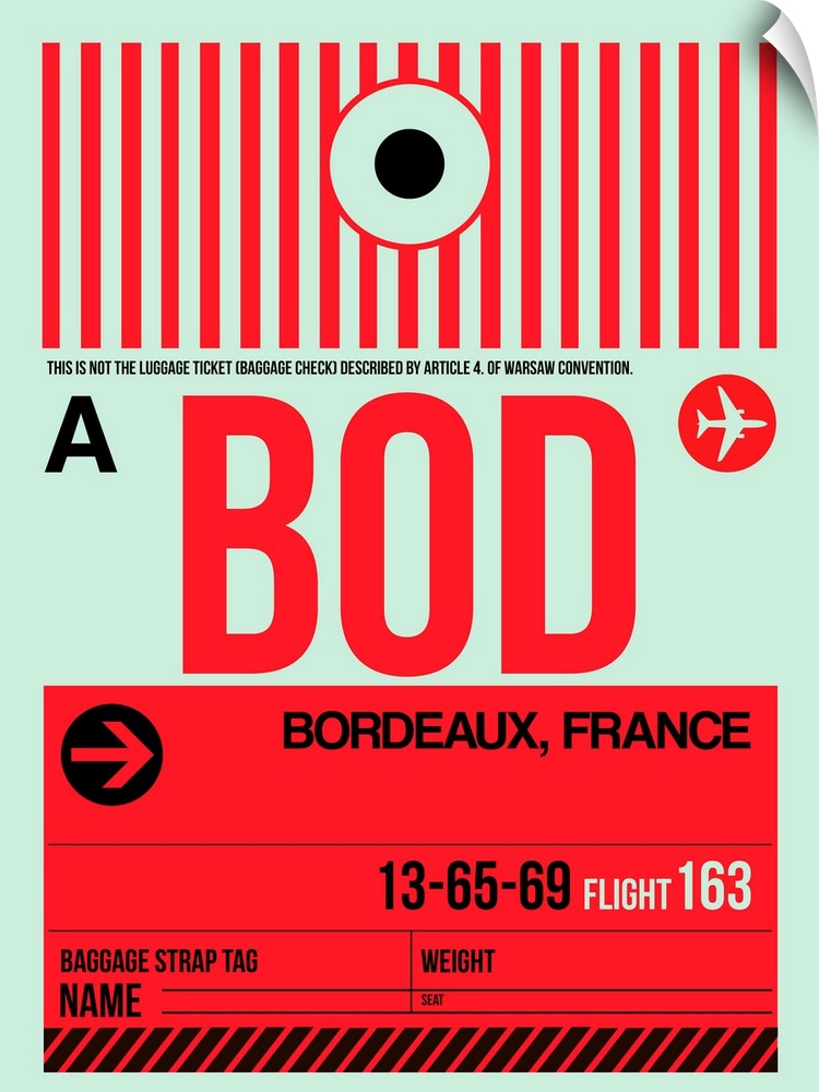 BOD Bordeaux Luggage Tag I