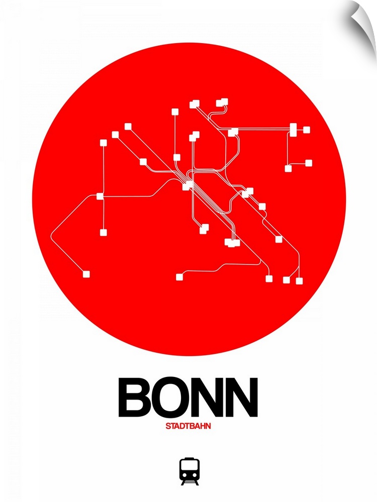 Bonn Red Subway Map