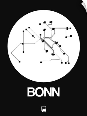 Bonn White Subway Map