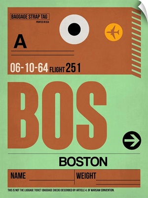 BOS Boston Luggage Tag I