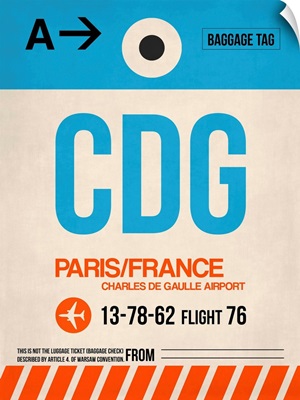 CDG Paris Luggage Tag II