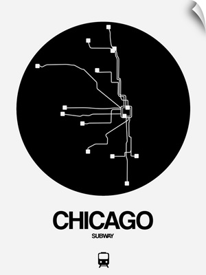 Chicago Black Subway Map