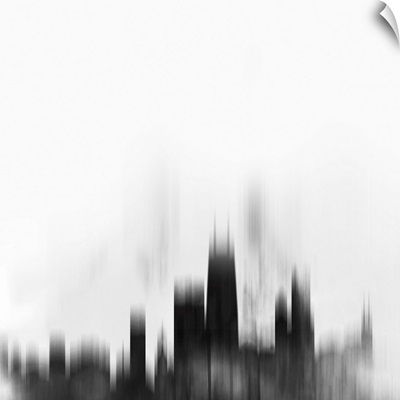 Chicago City Black Skyline