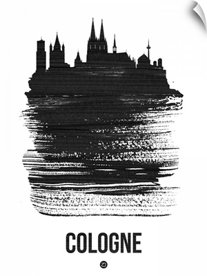 Cologne Skyline Brush Stroke Black