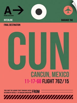 CUN Cancun Luggage Tag II