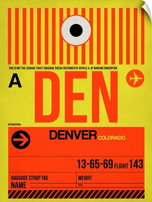 DEN Denver Luggage Tag I