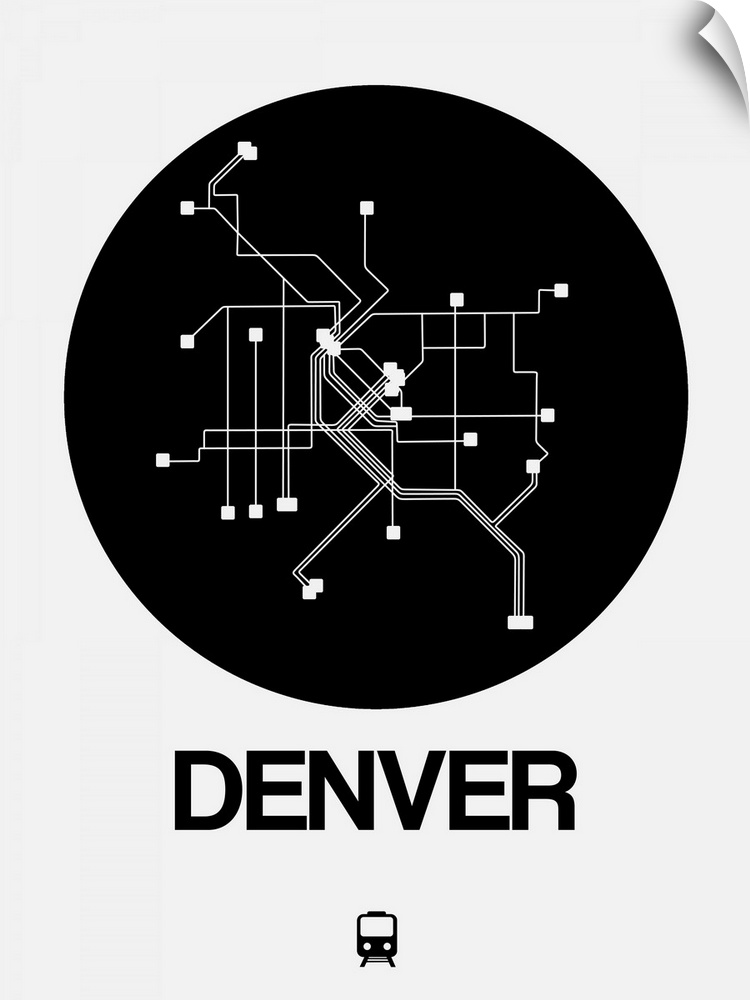 Denver Black Subway Map