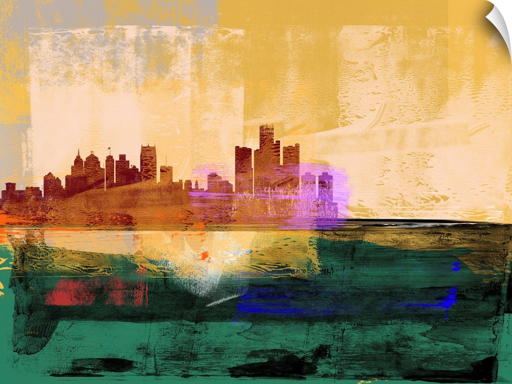 Detroit Abstract Skyline II