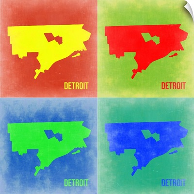 Detroit Pop Art Map II