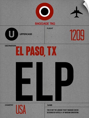 ELP El Paso Luggage Tag I