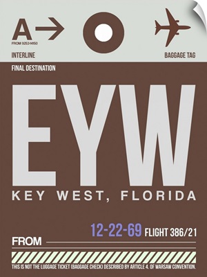 EYW Key West Luggage Tag II