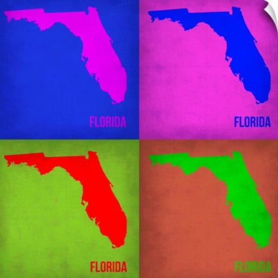 Florida Pop Art Map I