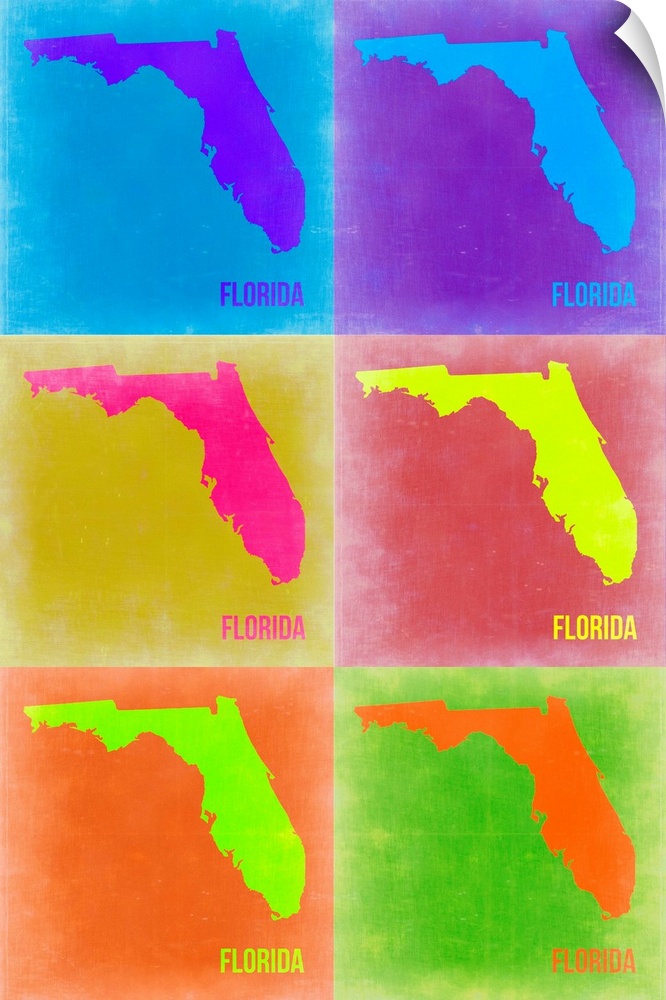 Florida Pop Art Map II