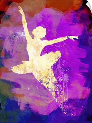 Flying Ballerina Watercolor II