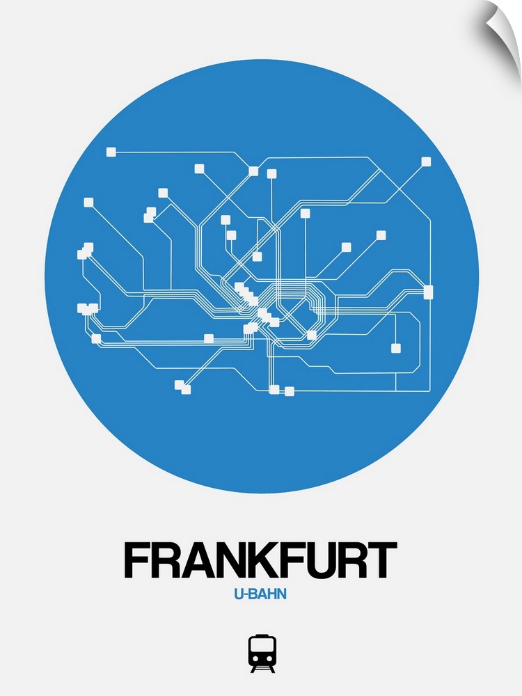 Frankfurt Blue Subway Map