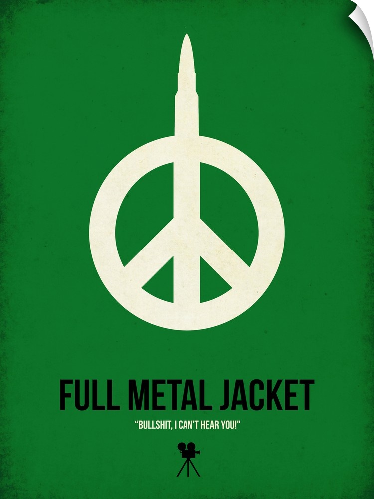 Contemporary minimalist movie poster artwork of Full Metal Jacket.