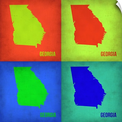 Georgia Pop Art Map I