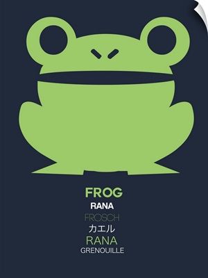 Green Frog Multilingual Poster
