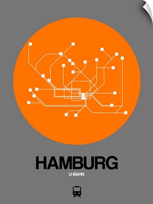 Hamburg Orange Subway Map