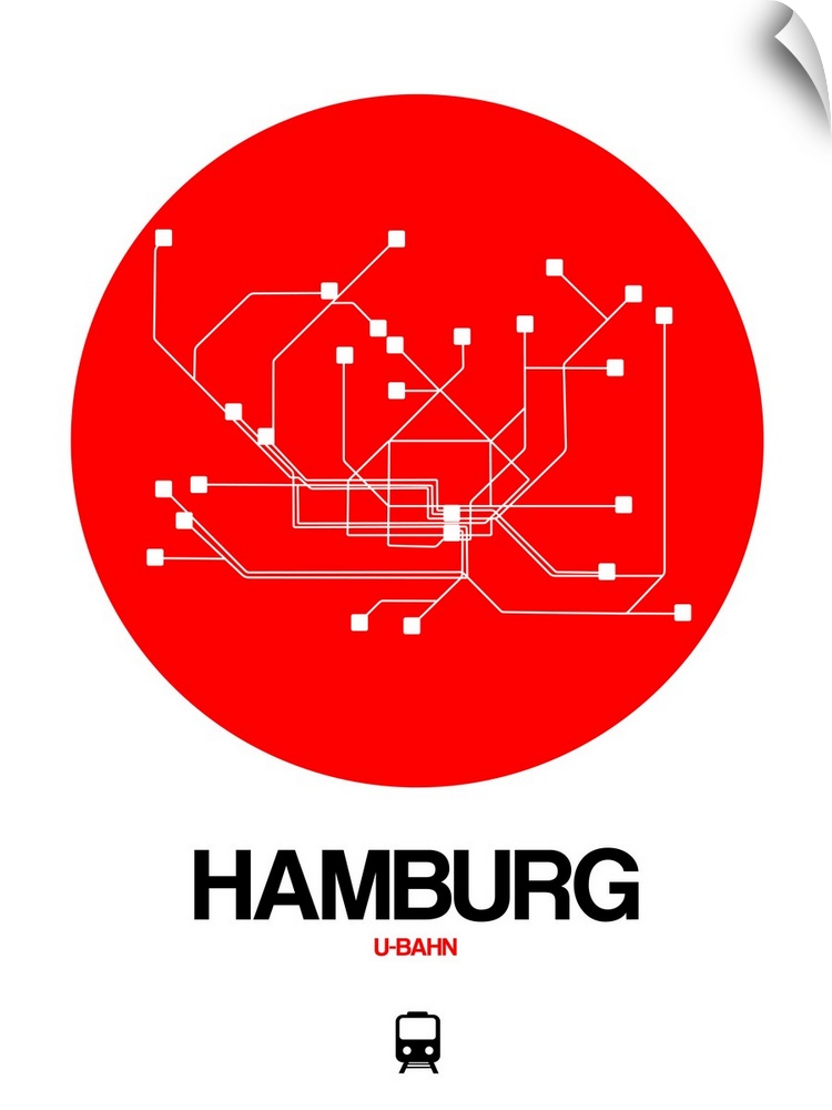 Hamburg Red Subway Map