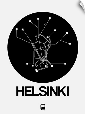 Helsinki Black Subway Map