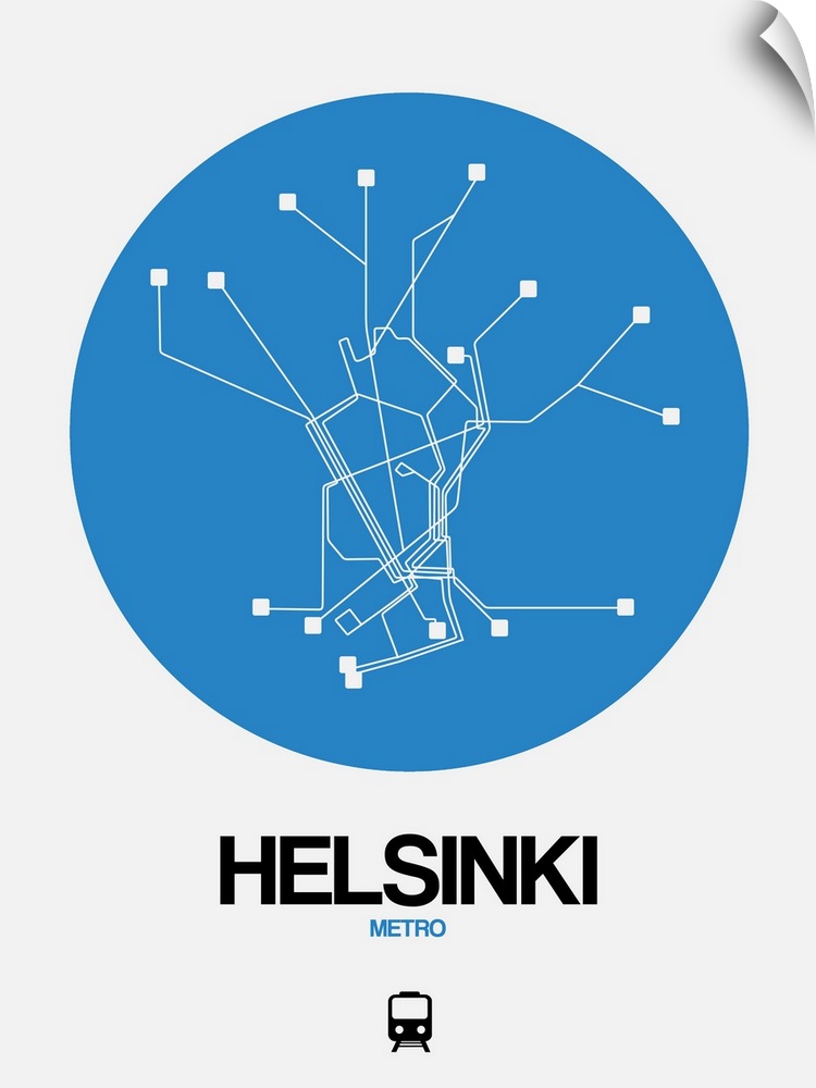 Helsinki Blue Subway Map