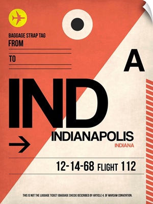 IND Indianapolis Luggage Tag I