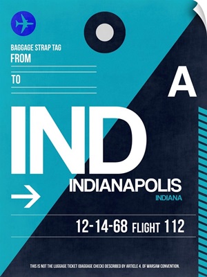IND Indianapolis Luggage Tag II