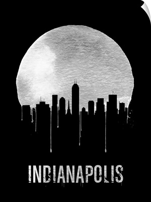Indianapolis Skyline Black
