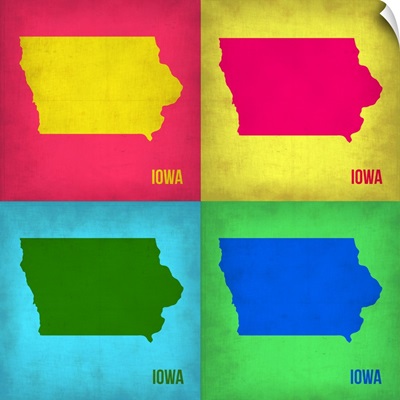 Iowa Pop Art Map I