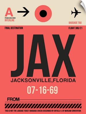 JAX Jacksonville Luggage Tag I