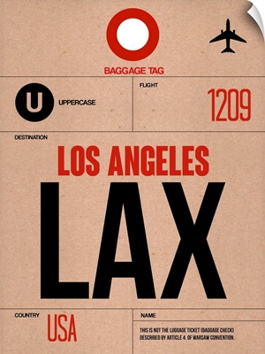 LAX Los Angeles Luggage Tag I