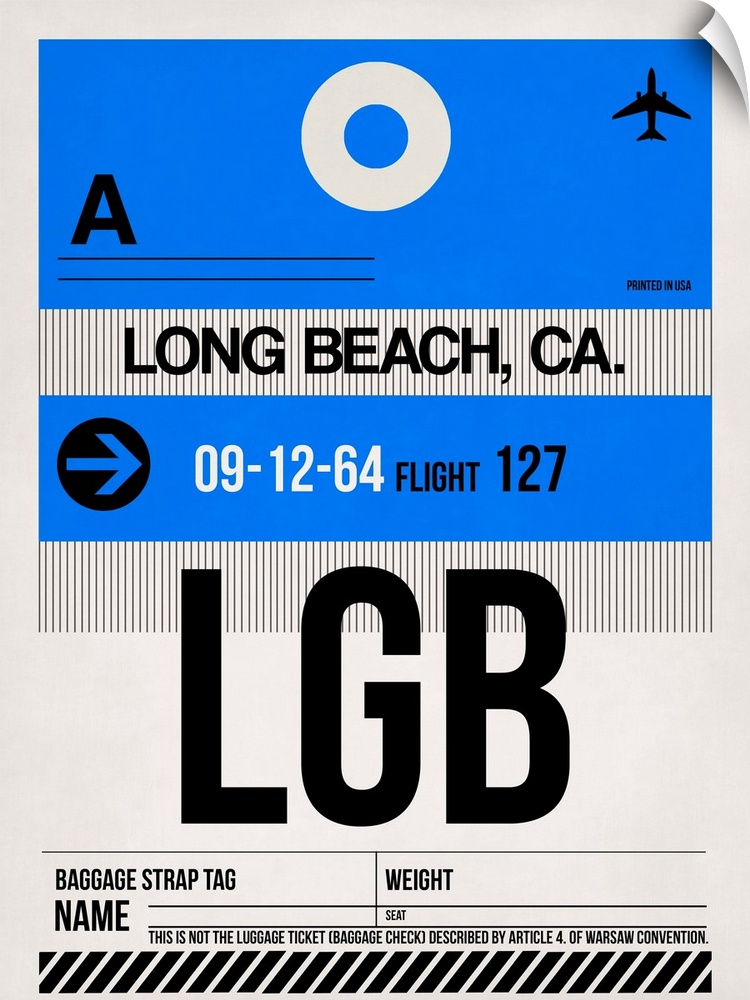 LGB Long Beach Luggage Tag I