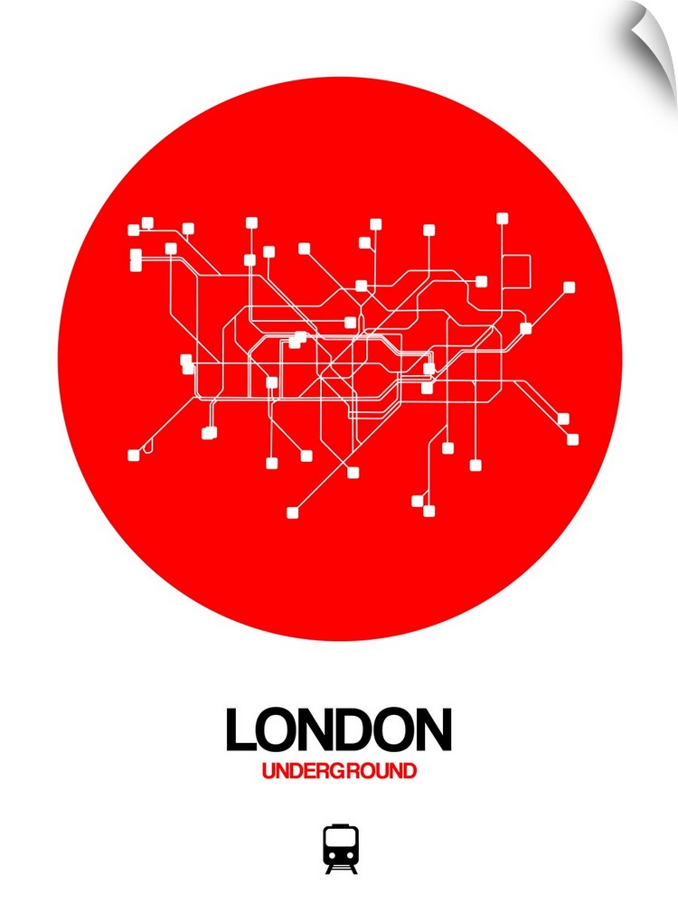 London Red Subway Map