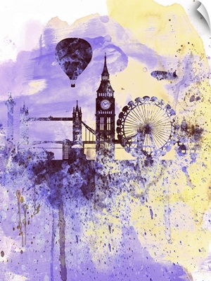 London Watercolor Skyline