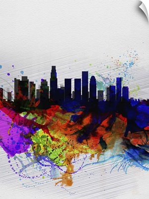 Los Angeles  Watercolor Skyline II