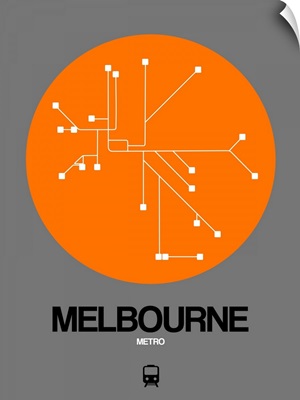 Melbourne Orange Subway Map