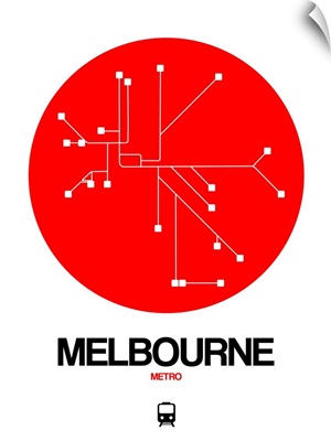 Melbourne Red Subway Map